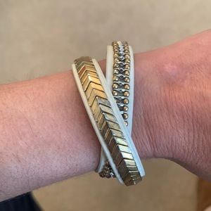 Stella and Dot “Gilded Edge” wrap bracelet
